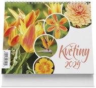 Vikpap Desk calendar (175x140 mm) - Flowers 2024 - Desk Calendar