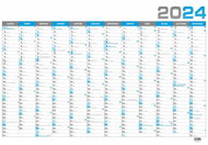 Baloušek Print Wall calendar B1 - blue 2024 - Wall Calendar