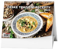 Baloušek Print Table calendar - Czech traditional recipes 2024 - Desk Calendar