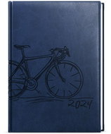 Baloušek Print Diary - Adam - vivella with embossing - B6 - blue - Round - 2024 - Planner