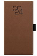 Baloušek Print Weekly diary - Jakub - Fabric - pocket - brown - 2024 - Planner