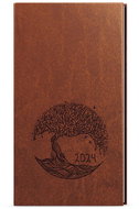 Baloušek Print Weekly diary - Jakub - vivella with embossing - pocket - brown - Tree - 2024 - Planner