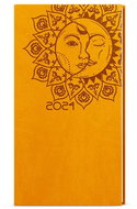 Baloušek Print Weekly diary - Jakub - vivella with embossing - pocket - ochre - Sun - 2024 - Planner