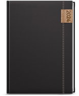 Baloušek Print Weekly diary - Oskar - denim - A5 - black - 2024 - Planner