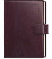 Baloušek Print Diary - Ctirad with die-cut - manager - A5 - burgundy - 2024 - Planner