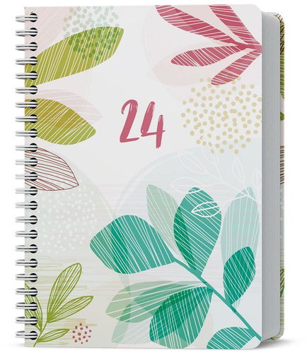 Baloušek Print Weekly diary - Oskar - Lamino Twin wire - A5 - Colour - 2024 - Planner - Main image