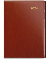 Baloušek Print Weekly diary - Oskar - premier - A5 - brown - 2024 - Planner
