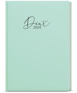Baloušek Print Weekly diary - Prokop - Lamino Pastel - A5 - green - 2024 - Planner