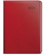 Baloušek Print Weekly diary - Zoro - Vivella - A5 - burgundy - 2024 - Planner