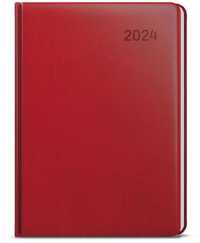 Baloušek Print Weekly diary - Zoro - Vivella - A5 - burgundy - 2024 - Planner - Main image
