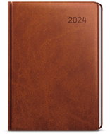 Baloušek Print Weekly diary - Zoro - Vivella - A5 - brown - 2024 - Planner