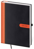 Helmet Daily Diary A5 - Bora - black/orange 2024 - Planner