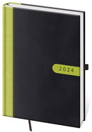 Helmet Daily Diary A5 - Bora - black/green 2024 - Planner