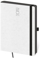 Helmet Daily Diary A5 - Memory - white with rubber band 2024 - Planner