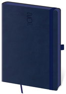 Helmet Daily Diary A5 - Memory - dark blue with rubber band 2024 - Planner