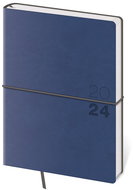 Helmet Daily Diary A5 Flexio - dark blue with rubber band 2024 - Planner