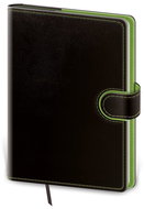 Helmet Daily Diary B6 - Flip - black/green 2024 - Planner