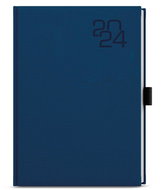 Baloušek Print Diary - David - Fabric - A5 - blue - 2024 - Planner