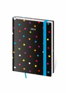Helmet Daily Diary B6 - Vario - Dots with rubber band 2024 - Planner