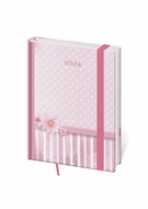 Helmet Daily Diary B6 - Vario - Pink with rubber band 2024 - Planner