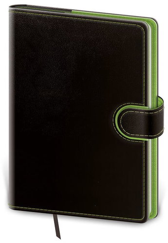 Helmet Weekly Diary A5 - Flip - black/green 2024 - Planner - Main image