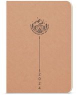 Baloušek Print Daily diary - David - Kraft - A5 - Mountains - 2024 - Planner