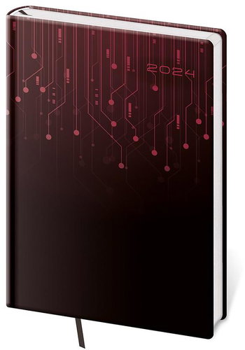 Helmet Weekly Diary A5 - Vario - Black design 2024 - Planner - Main image