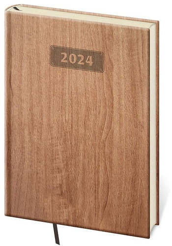 Helmet Weekly Diary A5 - Wood - light brown 2024 - Planner - Main image