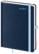 Helmet Weekly Diary B6 - Double Blue with pen loop 2024 - Planner