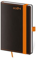 Helmet Weekly Pocket Diary - Black Orange with pen loop 2024 - Planner