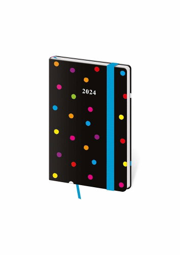 Helmet Weekly Pocket Diary - Vario - Dots with rubber band 2024 - Planner - Main image