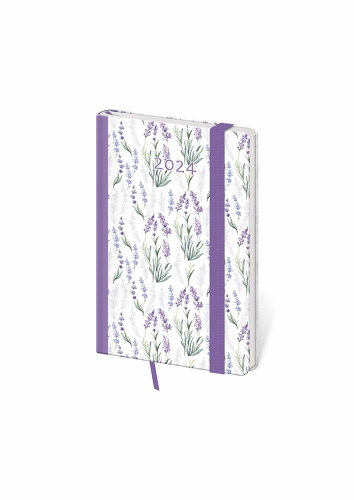 Helmet Weekly Pocket Diary - Vario - Lavender with rubber band 2024 - Planner - Main image