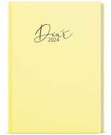 Baloušek Print Diary - David - PASTELO - A5 - yellow - 2024 - Planner