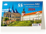 Helma Desk calendar - 55 tourist highlights of Bohemia, Moravia and Silesia 2024 - Desk Calendar
