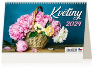 Helmet Desk calendar - Flowers 2024 - Desk Calendar