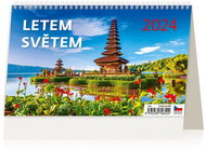 Helmet Desk calendar - Flying around the world 2024 - Desk Calendar