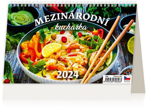 Helmet Desk Calendar - International Cookbook 2024 - Desk Calendar - Main image