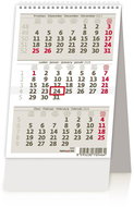 Helmet Desk Calendar - MINI tri-monthly calendar 2024 - Desk Calendar