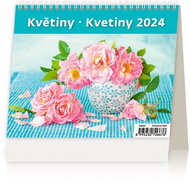 Helmet Desk Calendar - MiniMax Flowers/Flowers 2024 - Desk Calendar
