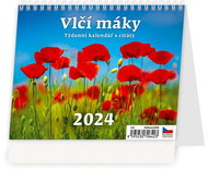 Helmet Desk calendar - Poppies 2024 - Desk Calendar
