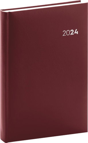 Notique Denní diář A5 - Balacron - bordó 2024 - Diář - Main image