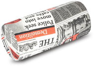 BELLATEX Coating Roller EMA 15×35 153/522 red newspaper - Pillowcase