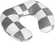 Bellatex Horseshoe travel pillow Korall 24/140 30 × 35 cm grey cube - Pillow