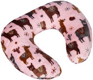 Bellatex Horseshoe travel pillow Korall 24/177 30 × 35 cm llama pink - Travel Pillow