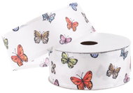 Vikpap Stuha saténová 4 cm/5 m - potisk motýlů - Ribbon