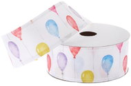 Vikpap Stuha saténová 4 cm/5 m - potisk balónků - Ribbon