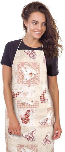 Bellatex EMA - 67 × 84 cm - patchwork heart pink - Apron - Main image