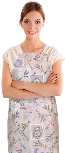 Bellatex EMA - 67 × 84 cm - patchwork lavender - Apron - Main image