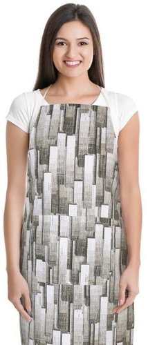 Bellatex EMA - 67 × 84 cm - grey tiles - Apron - Main image