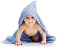 Bellatex Terry towel with hood - 80 × 80 cm - light blue - Children's Bath Towel